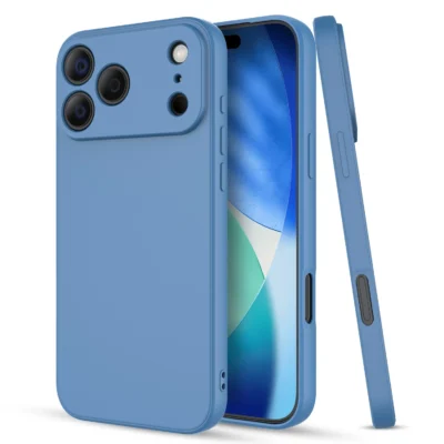 ốp lưng iphone 17 màu xanh silicon